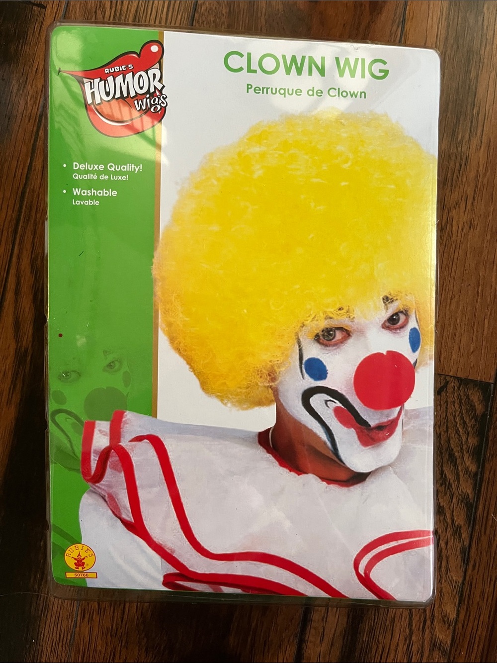 Rubie's Yellow Clown Wig - Classic Afro Costume Hair